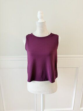 Z By Zella Pink Tulip Back Crop Athletic Tank Top Sleeveless S